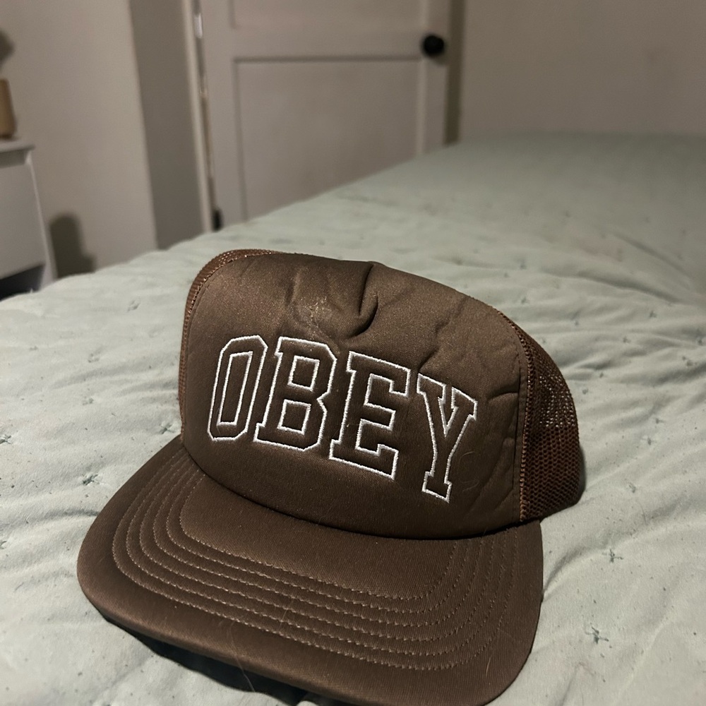 Obey Brown Mesh Cap